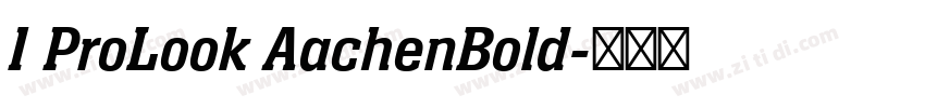 1 ProLook AachenBold字体转换